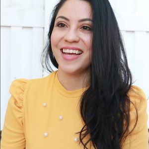 Romwe Elegant Pearl Puff Short Sleeve Blouse Top